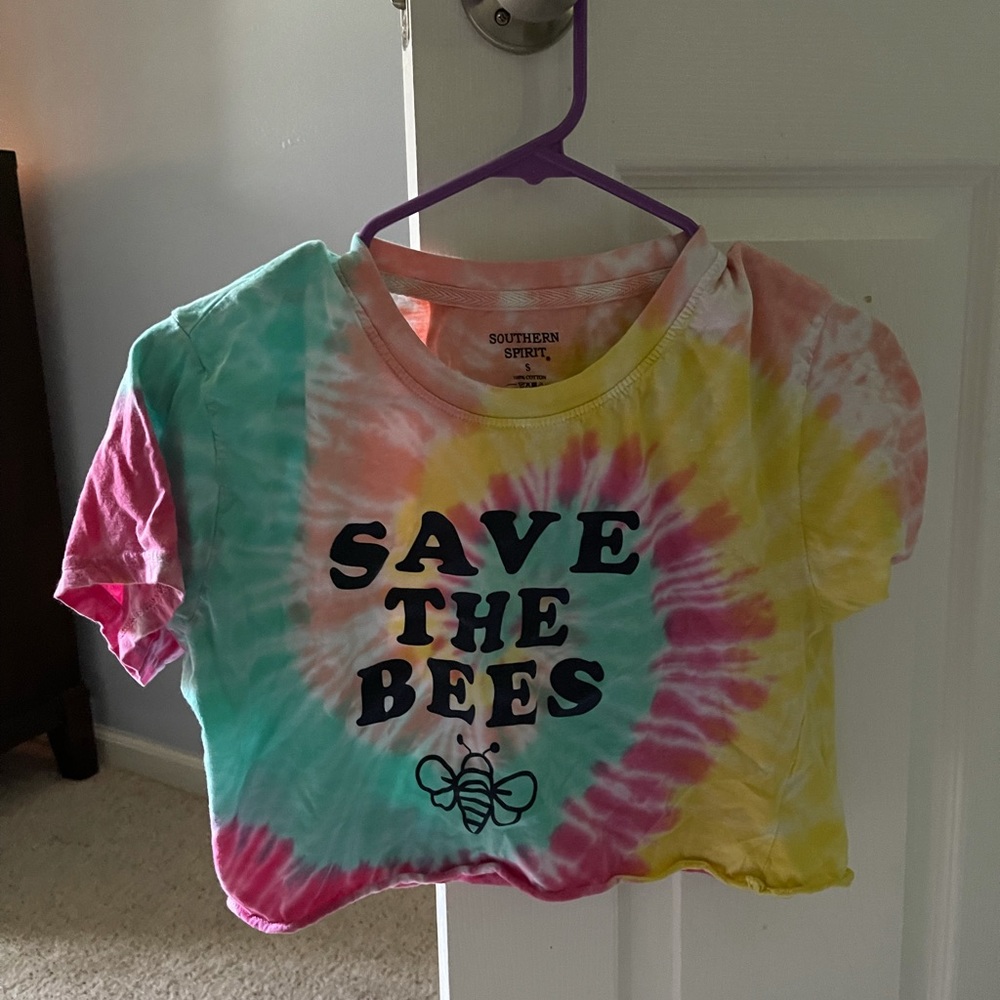 SAVE THE BEES CROP TOP